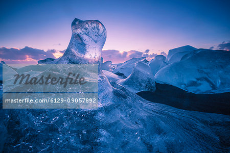 Jokulsarlon glacier lagoon, Southern Iceland.