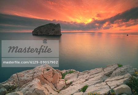 Capo Caccia sunset, Alghero, Sardinia, Italy