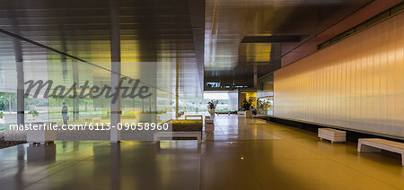 Modern office lobby corridor