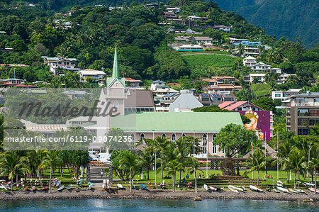 Downtown Papeete, Tahiti, Society Islands, French Polynesia, Pacific