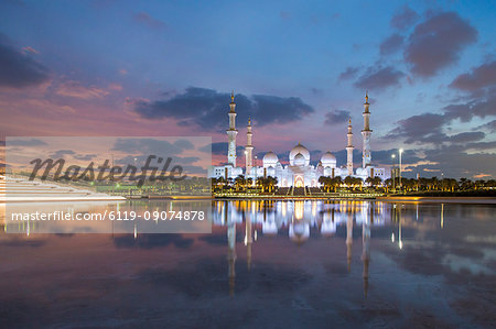 Sheikh Zayed Bin Sultan Al Nahyan Mosque, Abu Dhabi, United Arab Emirates, Middle East