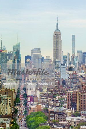 The Empire State Building and Manhattan skyline, New York City, United States of America, North America