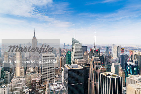 Manhattan skyline and Empire State Building, New York City, United States of America, North America Manhattan skyline and Empire State Building, New York City, United States of America, North America