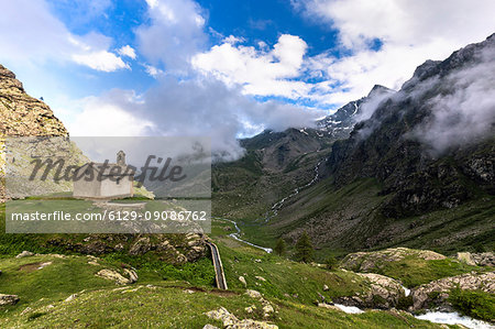 Pian del Re, Crissolo village, Cuneo district, Piedmont, Italy