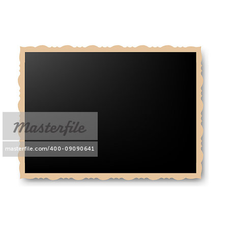 Vintage Photo Frame With Gradient Mesh, Vector Illustration