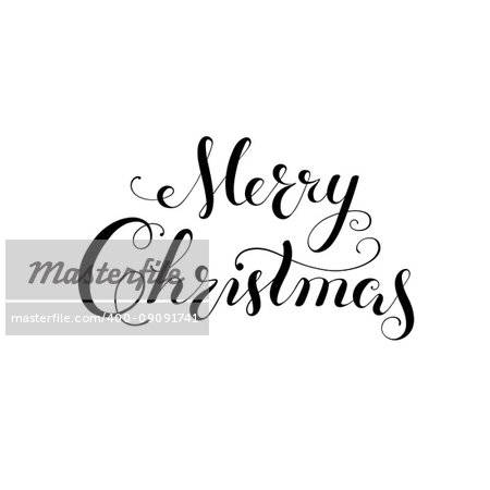Merry Christmas vector text Calligraphic Lettering design card templateCreative typography for Holiday Greeting Gift Poster. Calligraphy Font style Banner