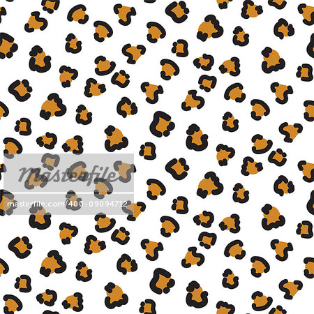 Cheetah seamless vector pattern. Wild cat classic skin texture.