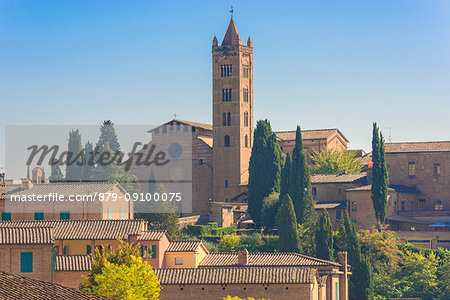 Siena, Tuscany, Italy, Europe. View of Basilica di San Clemente