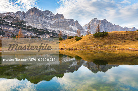 Alpine lake on the Brenta Dolomites Europe, Italy, Trentino Alto Adige, Trento district, Non valley, Ville d'Anaunia