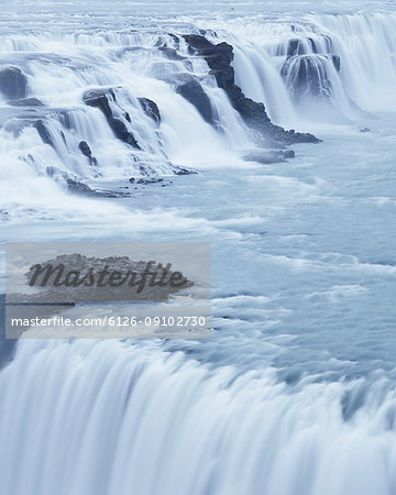 Gullfoss waterfall on Hvita river in Iceland
