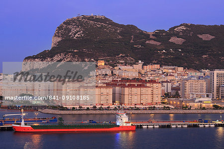 Gibraltar Port, Rock of Gibraltar, United Kingdom, Europe Gibraltar Port, Rock of Gibraltar, United Kingdom, Europe