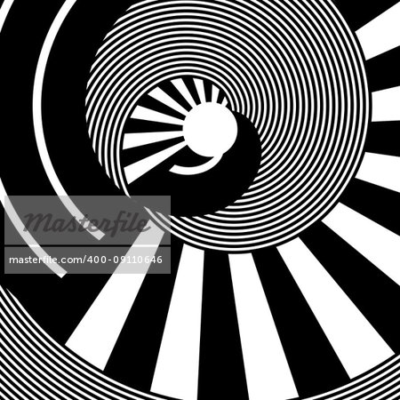 Abstract rotation circle design. Lines texture.Vector art.