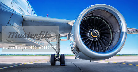 jet engine of an modern airliner