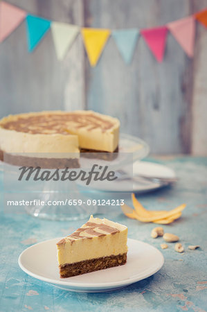 A vegan birthday cheesecake A vegan birthday cheesecake