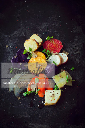 Oven-roasted vegetables with truffle Oven-roasted vegetables with truffle