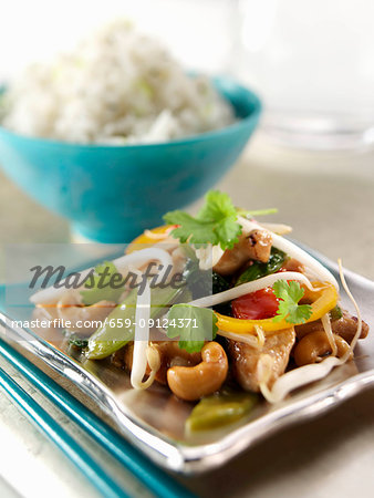 Chinese chicken with rice