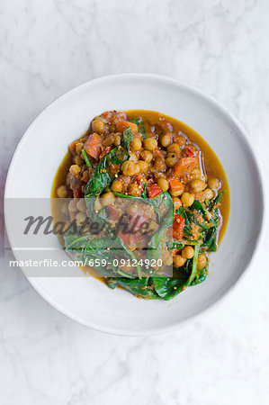 Chickpea and butternut squash curry