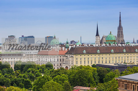 View of city, Vienna, Austria, Europe