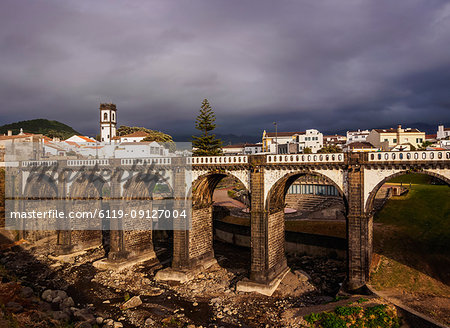 Old Bridge in Ribeira Grande, Sao Miguel Island, Azores, Portugal, Atlantic, Europe