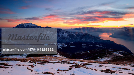 Sunset on Mount Grigna end Lake Como from mount Muggio,Muggio,Giumello,Casargo, Valsassina,Lecco,Lombardy,Italy,Europe. Sunset on Mount Grigna end Lake Como from mount Muggio,Muggio,Giumello,Casargo, Valsassina,Lecco,Lombardy,Italy,Europe.