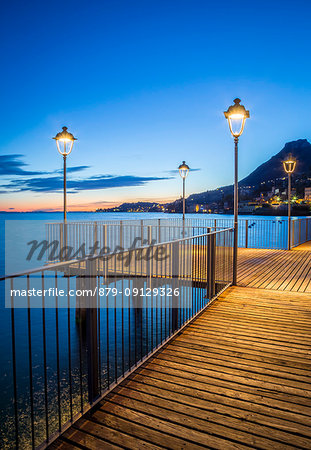 Gargnano village pier on Garda Lake, Brescia Province, Lombardy, Italy Gargnano village pier on Garda Lake, Brescia Province, Lombardy, Italy