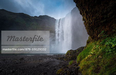 Skogafoss waterfall in summer, Southern Iceland, Iceland