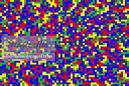 Seamless bright colorful pixel background. Vector illustration.