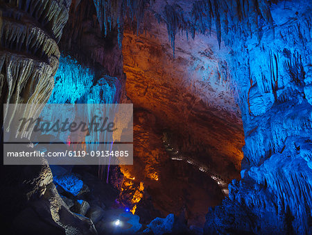 Furong stalactite cave of the Wulong Karst geological park, UNESCO World Heritage Site in Wulong county, Chongqing, China, Asia