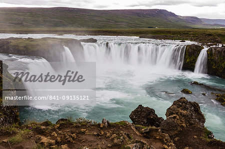 Gooafoss (Waterfall of the Gods), Skalfandafljot River, Baroardalur district, Iceland, Polar Regions