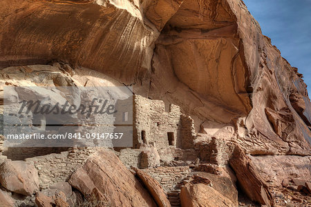 River House Ruin, Ancestral Puebloan Cliff Dwelling, 900-1300 AD, Shash Jaa National Monument, Utah, United States of America, North America