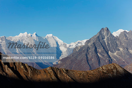 Himalayan mountain scenery, Sagarmatha National Park, UNESCO World Heritage Site, Khumbu Valley, Nepal, Himalayas, Asia