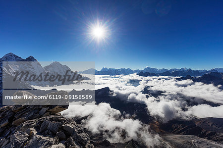 View from Ama Dablam, Sagarmatha National Park, UNESCO World Heritage Site, Khumbu Valley, Nepal, Himalayas, Asia View from Ama Dablam, Sagarmatha National Park, UNESCO World Heritage Site, Khumbu Valley, Nepal, Himalayas, Asia
