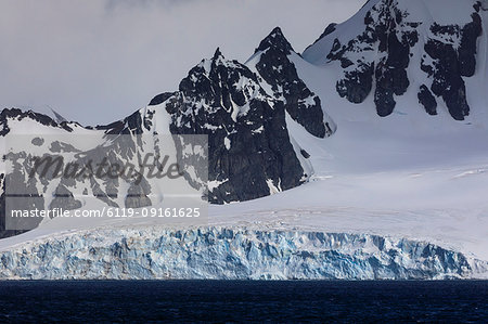 Tidewater glacier, Greenwich Island, from the sea, South Shetland Islands, Antarctica, Polar Regions