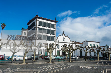 The historic town of Ponta Delgada, Island of Sao Miguel, Azores, Portugal, Atlantic, Europe