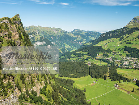 Mountain peak, Alps, near Engelberg, Switzerland, Europe