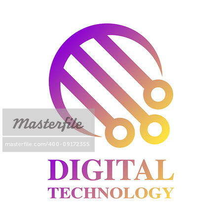 Technology Logo template. Digital Technology LOGO EPS 10