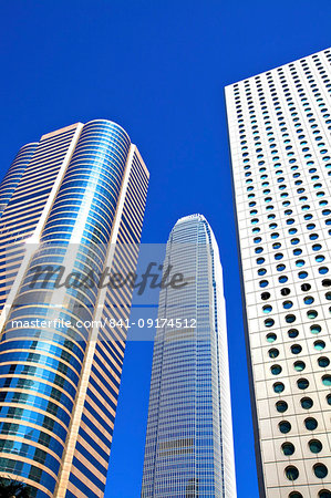 Hong Kong Cityscape With The IFC Building, Exchange Square and Jardine House, Hong Kong, China, Asia