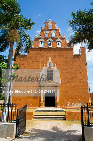 Church of the Virgen de la Asuncion, formerly a convent, 1612, Mama, Route of the Convents, Yucatan, Mexico, North America