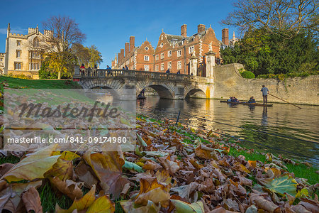 River Cam, St. John's College, Cambridge, Cambridgeshire, England, United Kingdom, Europe