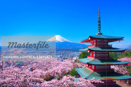 Mount Fuji from Yamanashi Prefecture, Japan