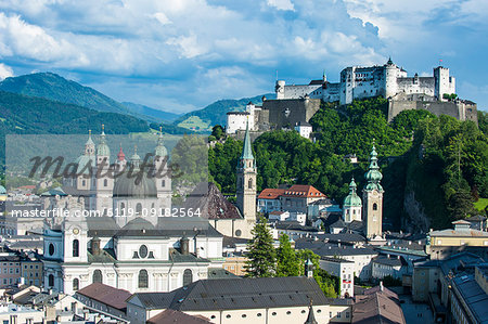 View over Salzburg, Austria, Europe