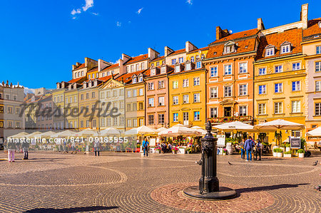 Old Town Market Square, Old Town, UNESCO World Heritage Site, Warsaw, Poland, Europe