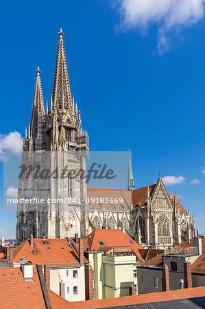 Cathedral of St. Peter, UNESCO World Heritage Site, Regensburg, Bavaria, Germany, Europe