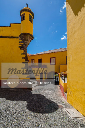View of Fortress courtyard, Funchal, Madeira, Portugal, Atlantic, Europe View of Fortress courtyard, Funchal, Madeira, Portugal, Atlantic, Europe