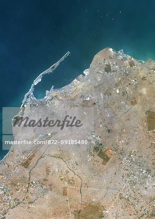 Color satellite image of Luanda, capital city of Angola. Image collected on June 15, 2017 by Sentinel-2 satellites. Color satellite image of Luanda, capital city of Angola. Image collected on June 15, 2017 by Sentinel-2 satellites.