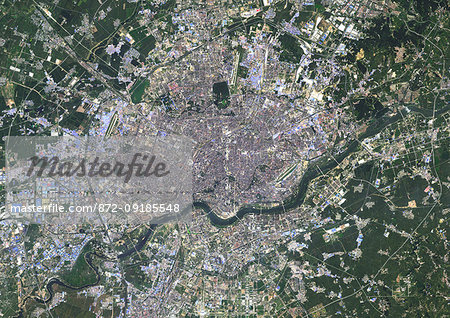 Color satellite image of Shenyang, China. Image collected on August 28, 2016 by Landsat 8 satellites. Color satellite image of Shenyang, China. Image collected on August 28, 2016 by Landsat 8 satellites.