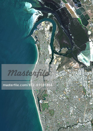 Color satellite image of Port Adelaide, Australia. Image collected on March 18, 2017 by Sentinel-2 satellites. Color satellite image of Port Adelaide, Australia. Image collected on March 18, 2017 by Sentinel-2 satellites.