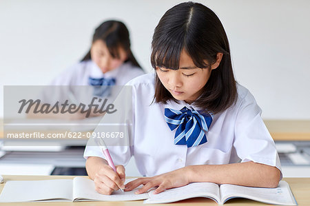 Japanese junior high students