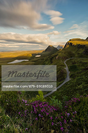 sunset at Quiraing, Isle of Skye, Inner Hebrides, Scotland, Europe