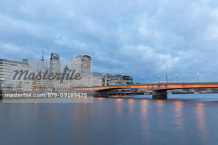 City of London with London Bridge, London, Great Britain, UK